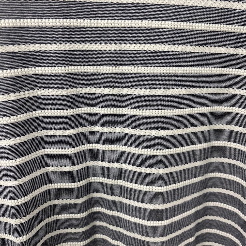Sail To Sable Long Sleeve Striped Knee Length Dress Navy/White Size Large - Picture 3 of 6